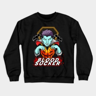 Blood Sucker Vampire Halloween Crewneck Sweatshirt